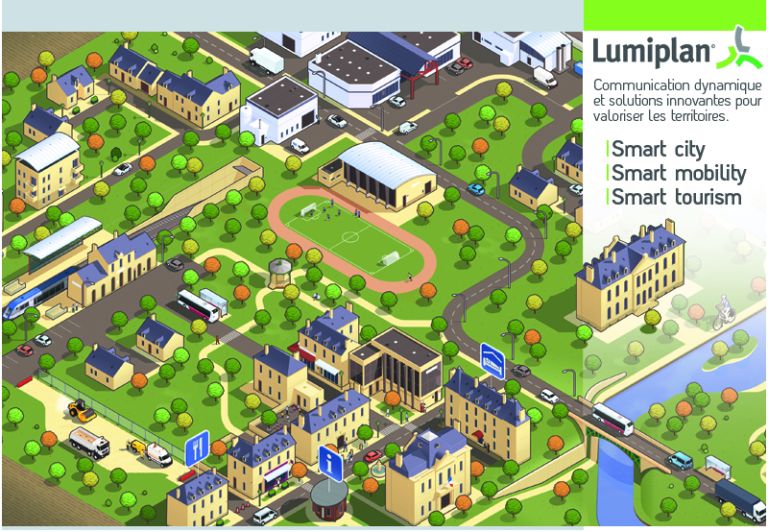 illustration Planification urbaine pour une ville intelligente